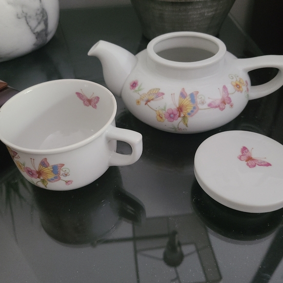 TOSCANY collection Japanese tea pot w/tea cup - Picture 3 of 4